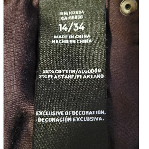 High-Rise Luxe Velvet Tapered Pant Dark Wine Fall Winter Whimsigoth Womens 14/34 - Picture 5 of 6